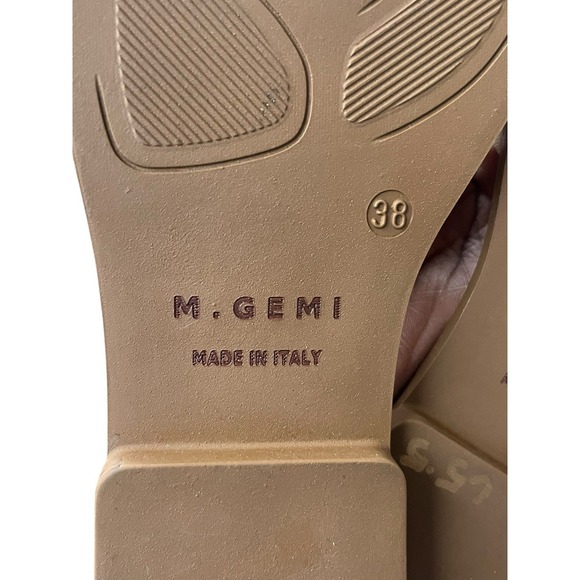 M. Gemi The Amalia Nappa Leather Flat Sandals Size 38/ 7.5US - Picture 7 of 7